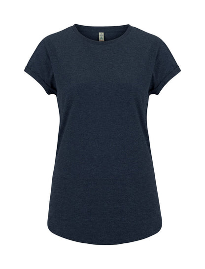 SA16 | WOMEN'S ROLLED SLEEVE RECYCLED  T-SHIRT