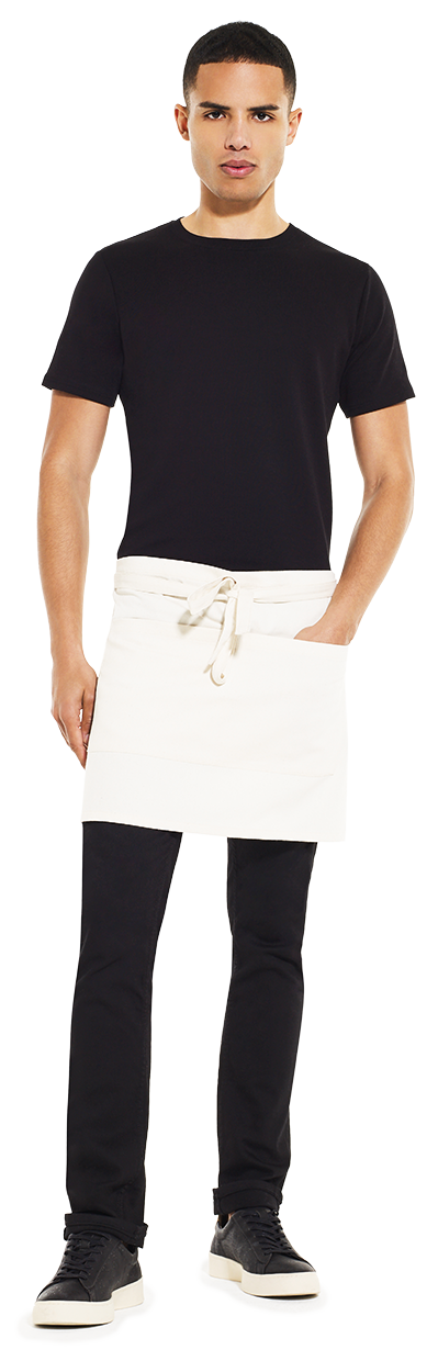 SA78 | Recycled Unisex Short Apron with Pockets